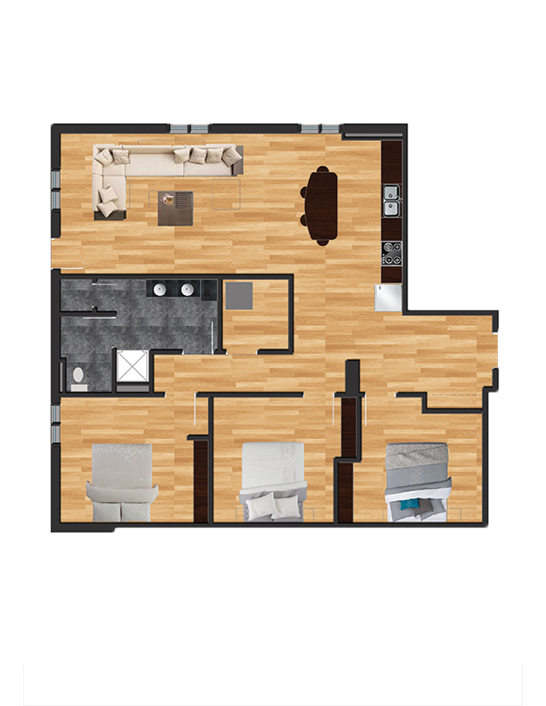 Floor Plan - 3 Bedroom 