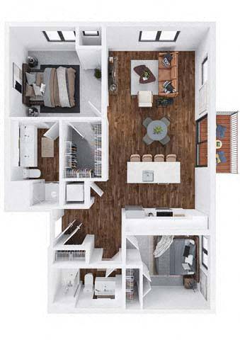 Floor Plan - Huron (BLDG I)