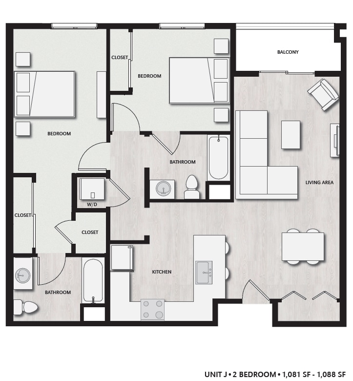 Floor Plan - 986 Broadway #302 UNFURNISHED