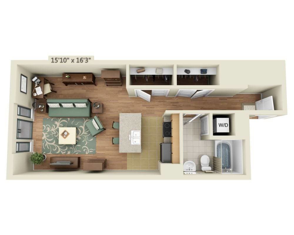 Floor Plan - STUDIO TOWER (E1E)