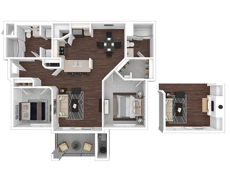 Floor Plan - 2x2-1099-Premier