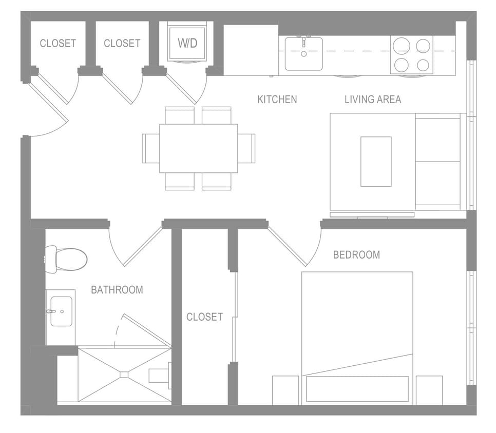 Floor Plan - Alta 1 Bedroom B