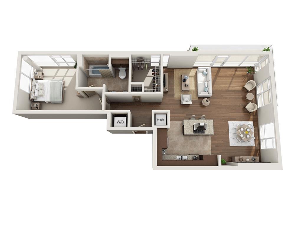Floor Plan - Plan D (A1E)