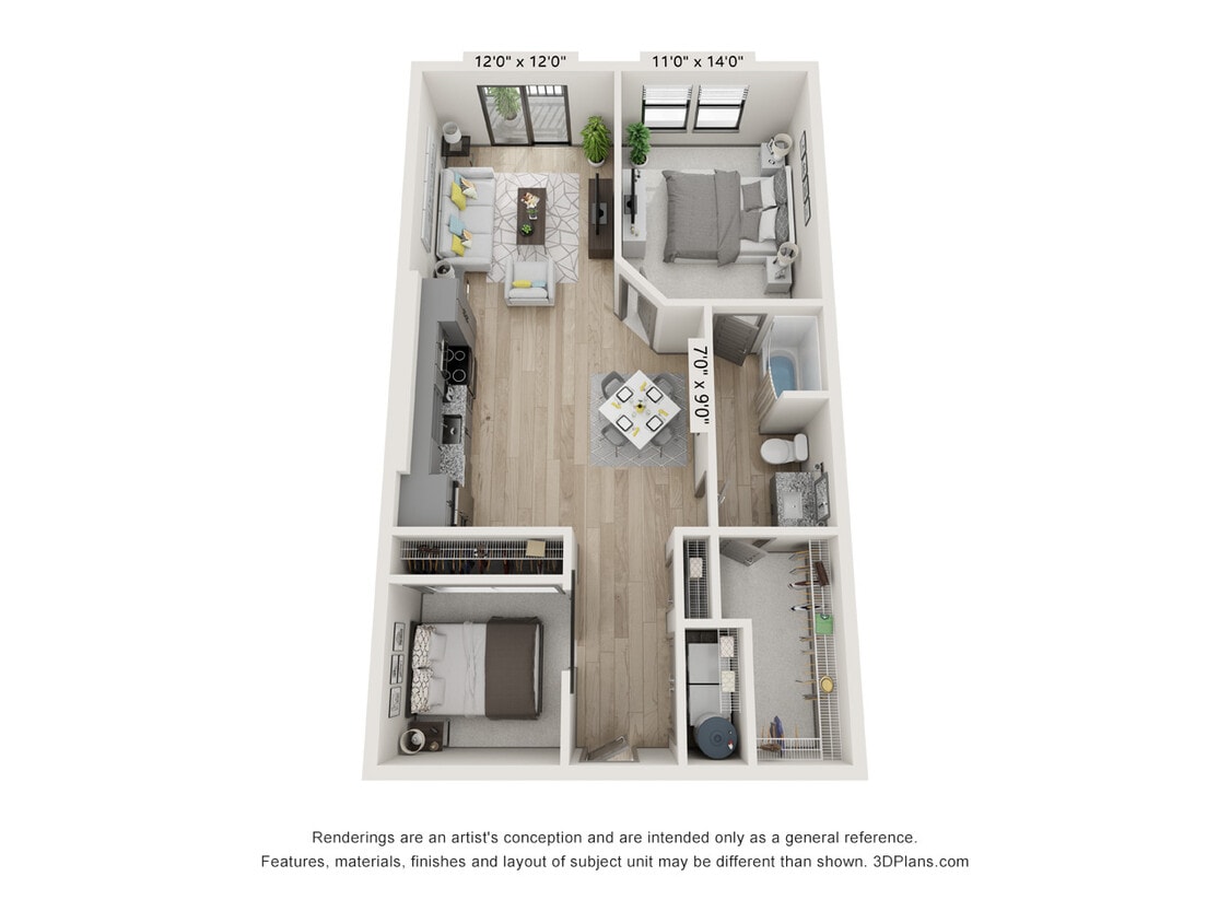 Floor Plan - The Johnson - A8