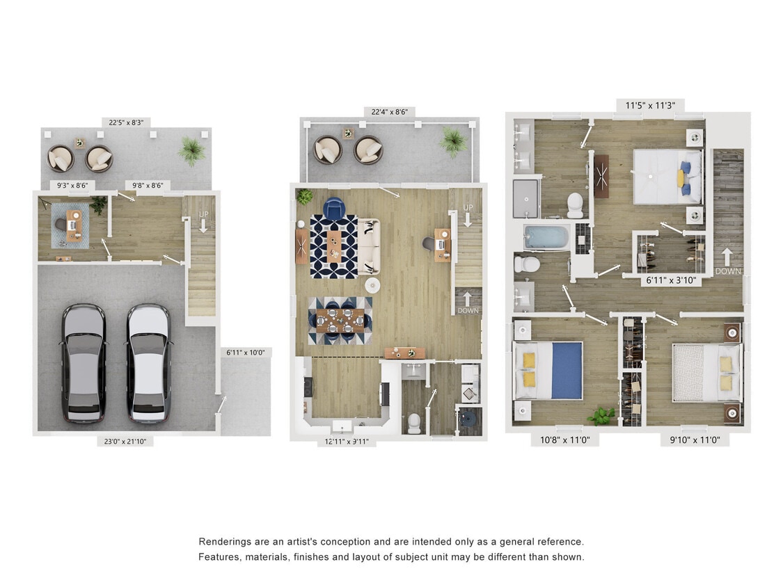 Floor Plan - Cottage C2 + Den
