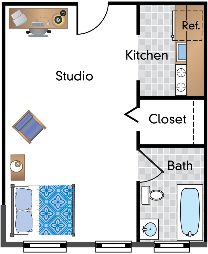 Floor Plan - Studio 03 Tier