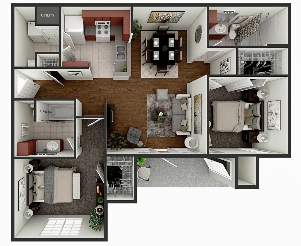 Floor Plan - 2 Bedroom