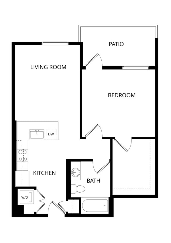 Floor Plan - Liberty -1X1