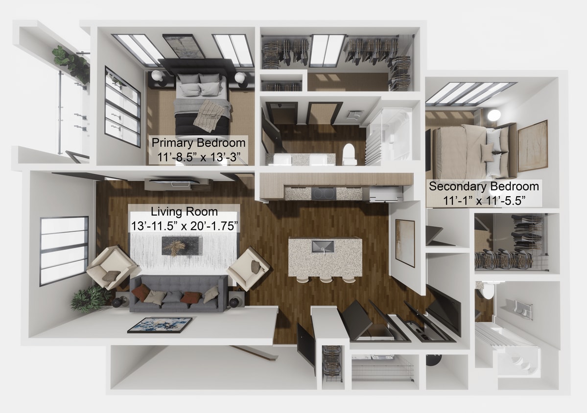 Floor Plan - The Initiator - Upper - Attached Garage