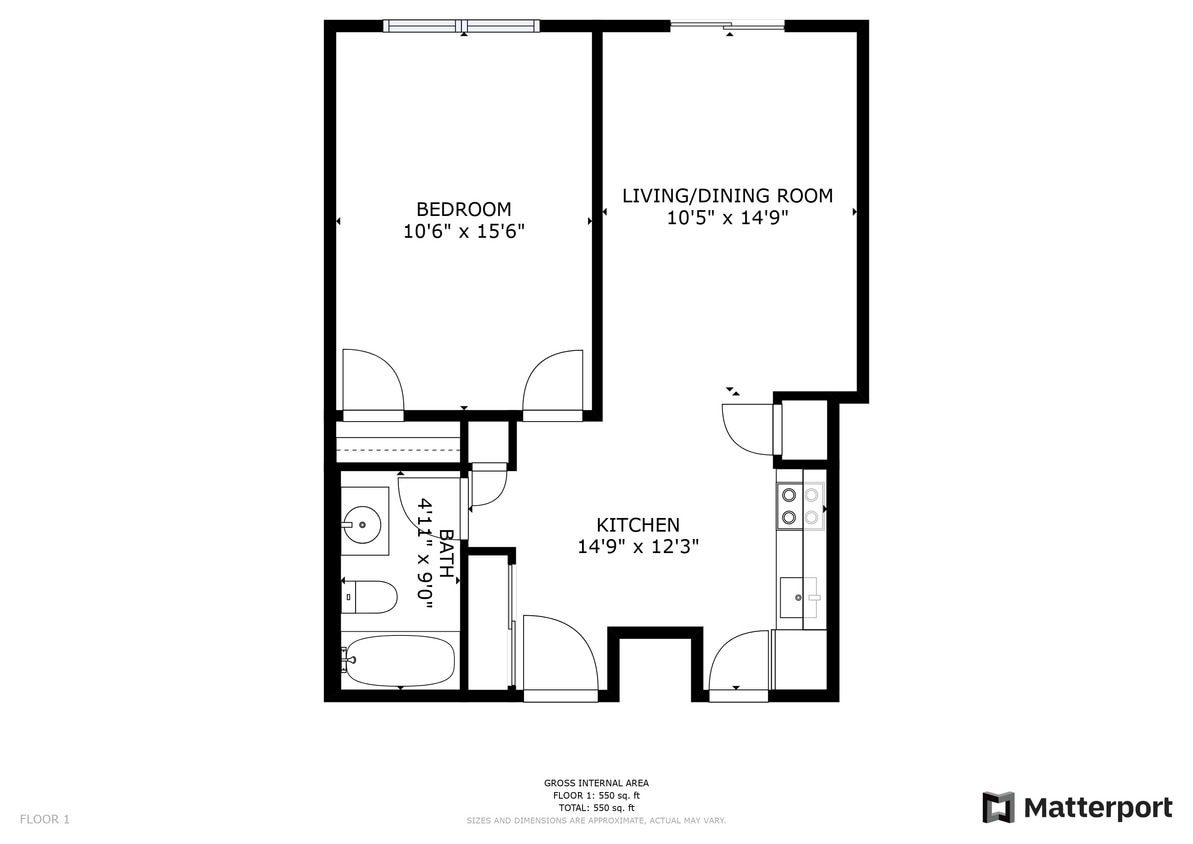 1 Bed 1 Bath Chim - 1 - D