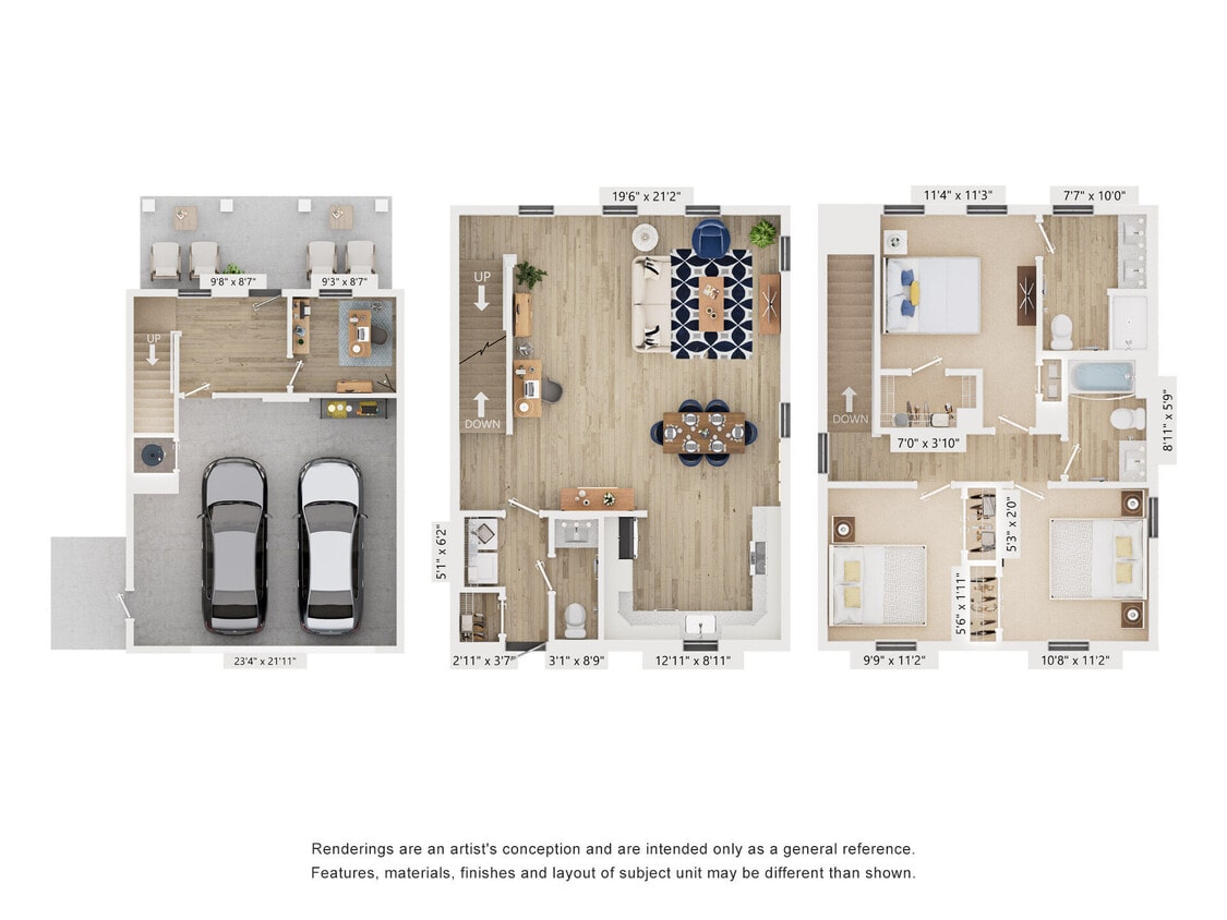 Floor Plan - Cottage C1 + Den