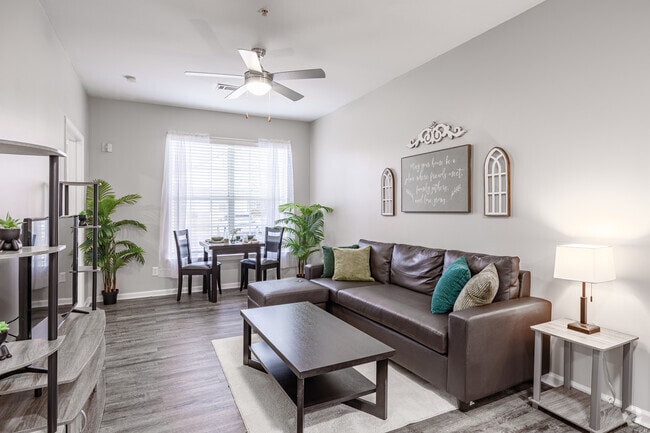 2BR, 2BA - 802SF - Living Room Angle 1 - Independence Place