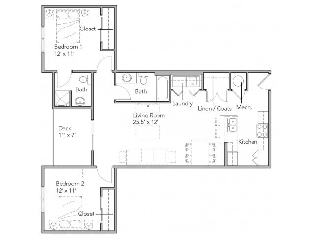 2 Bedroom C - 2 Bedroom C