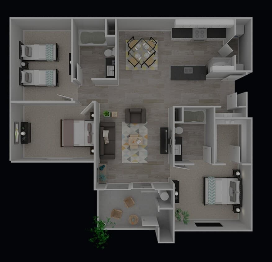 Shasta 3x2 - 1263 sq ft - 3 bedrooms, 2 bathrooms