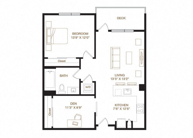 Floor Plan - Parkmont + Den