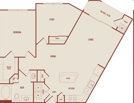 B3 - Two Bedroom/One Bathroom