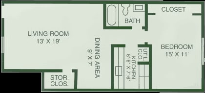 1BR/1BA - The Westmoreland