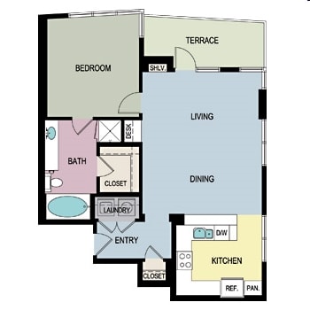 1BR/1BA - A1K