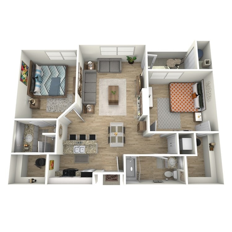 Overhead_183518.jpg - 2 Bed / 2 Bath Dual Master