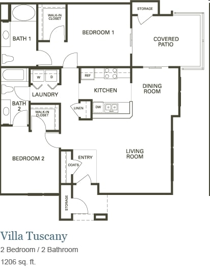 Villa Lucca - 2 Bed 2 Bath (B)
