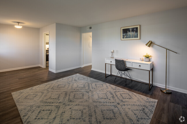 2BR, 1BA - 850SF - Living Room - The Vale Apartments