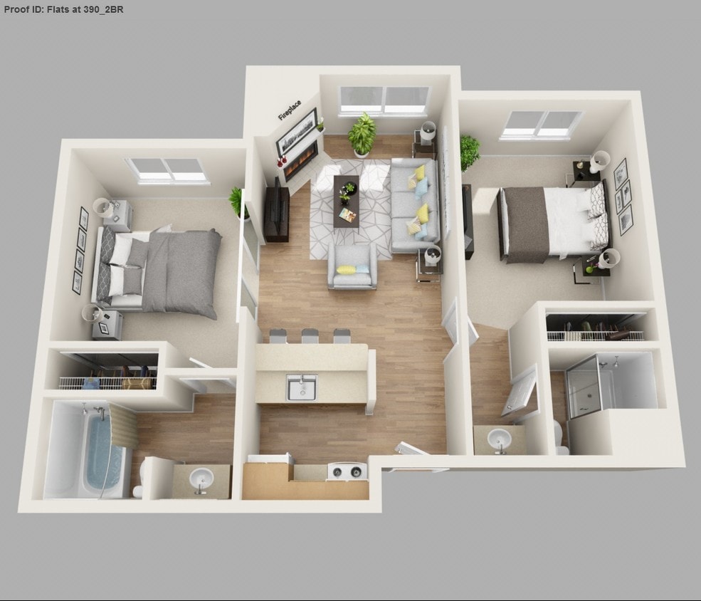 Floor Plan - 2 Bedroom - Standard