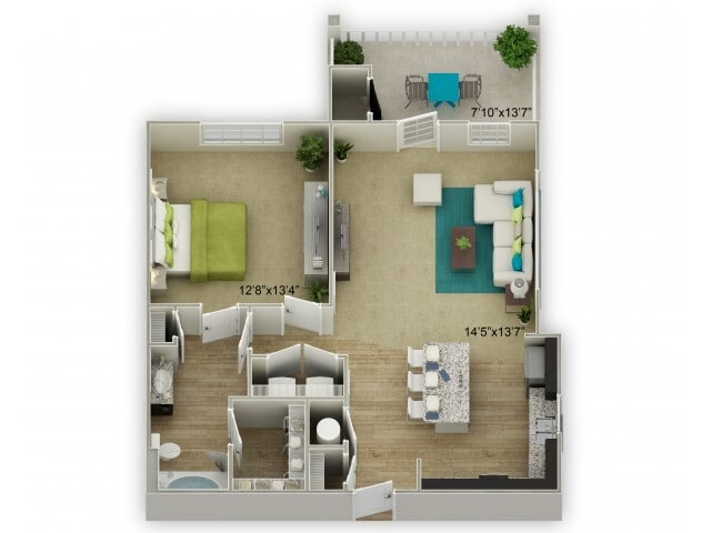 The Walden with Patio/Porch - Walden w/Screened In Patio or Porch