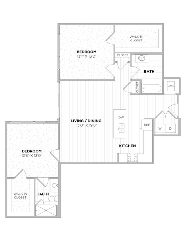 Floor Plan - 2 Bedroom