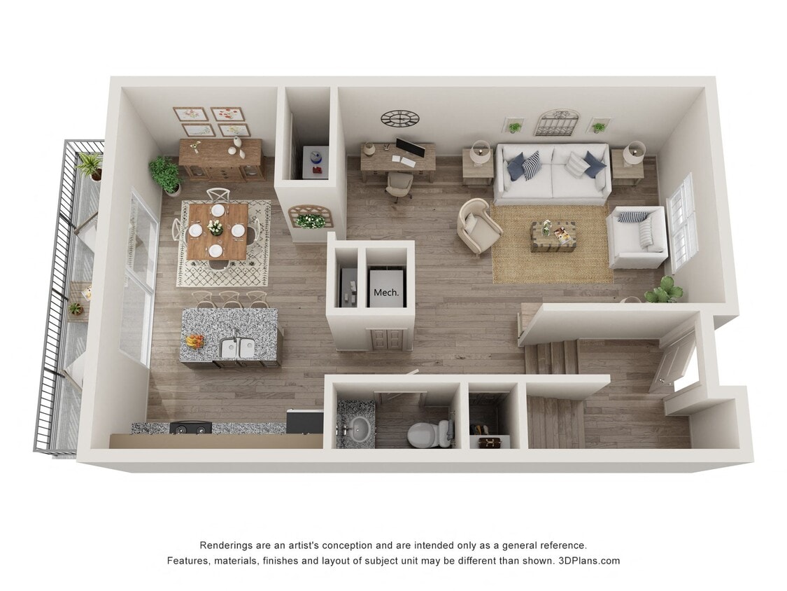 Floor Plan - C1 - Townhome