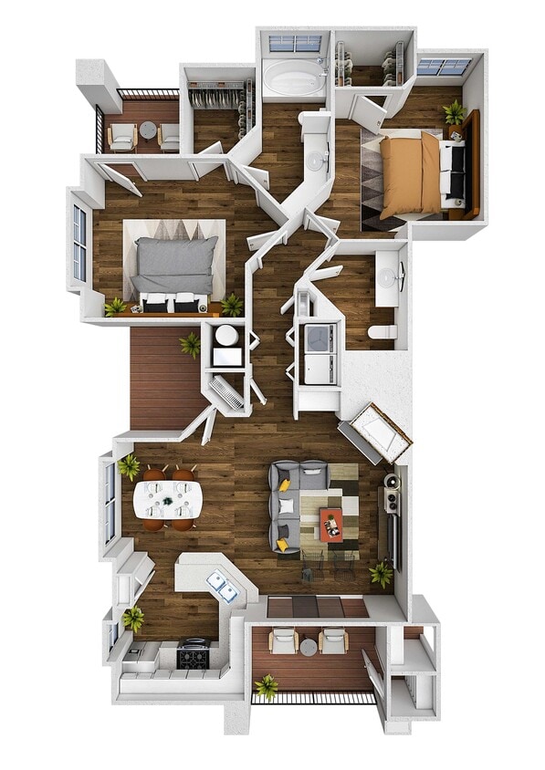 Floor Plan - Redstone with Detached Garage