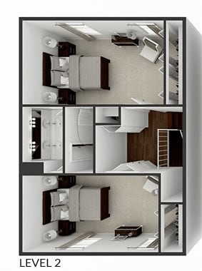 Floor Plan - 2 Bedroom 1.5 Bath 1188 sq ft