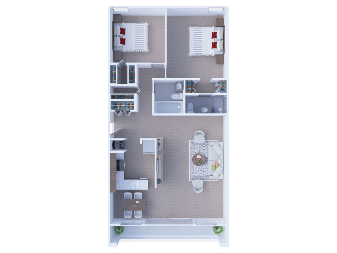 Floor Plan - 2 Bedroom Floor Plan B2
