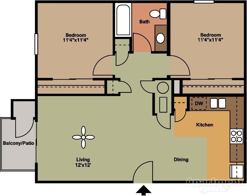 2BR/1BA - 2 Bedroom 1 Bath- ALL UTILITIES INCLUDED