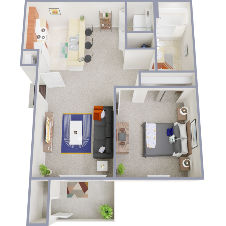 Floor Plan - A1- 1x1