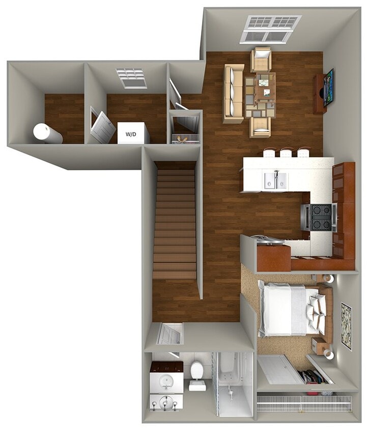 Floor Plan - Studio (624 sf)