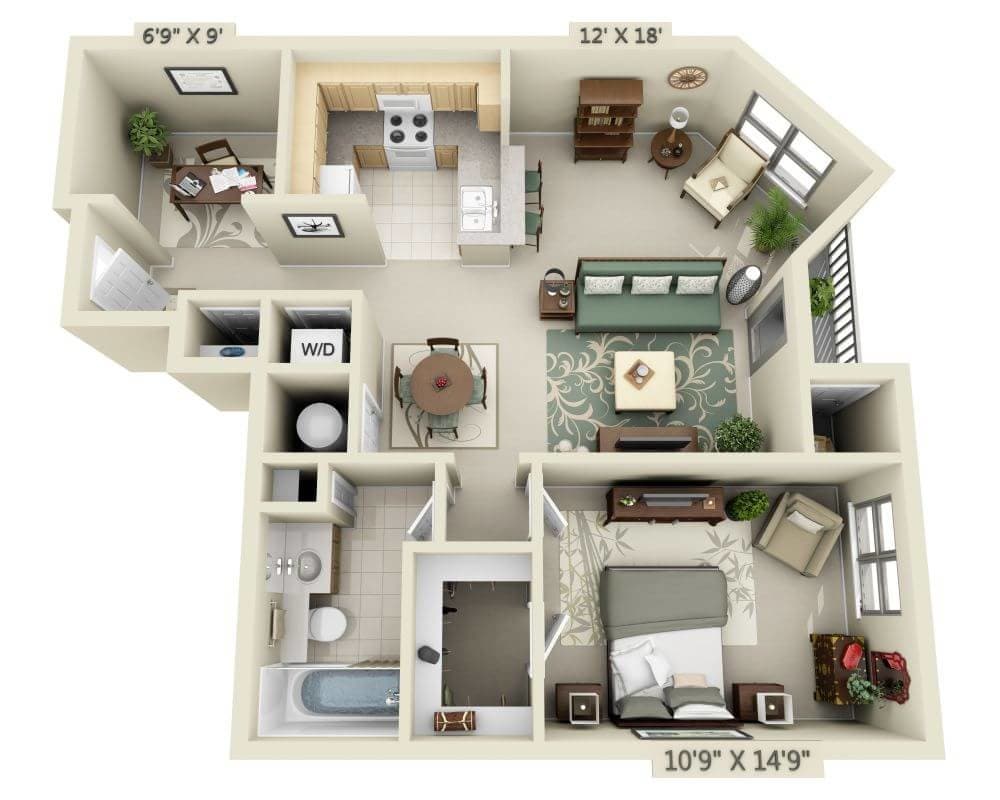 Floor Plan - A1BD
