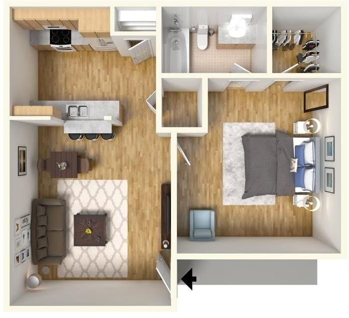 Floor Plan - The Elm Suite