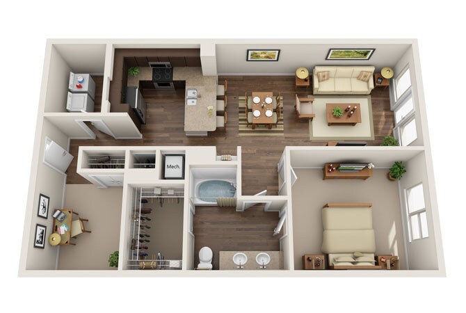 Floor Plan - North Park - with Den