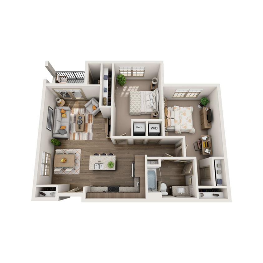 2 Bed/1 Bath - 2 Bed/1 Bath