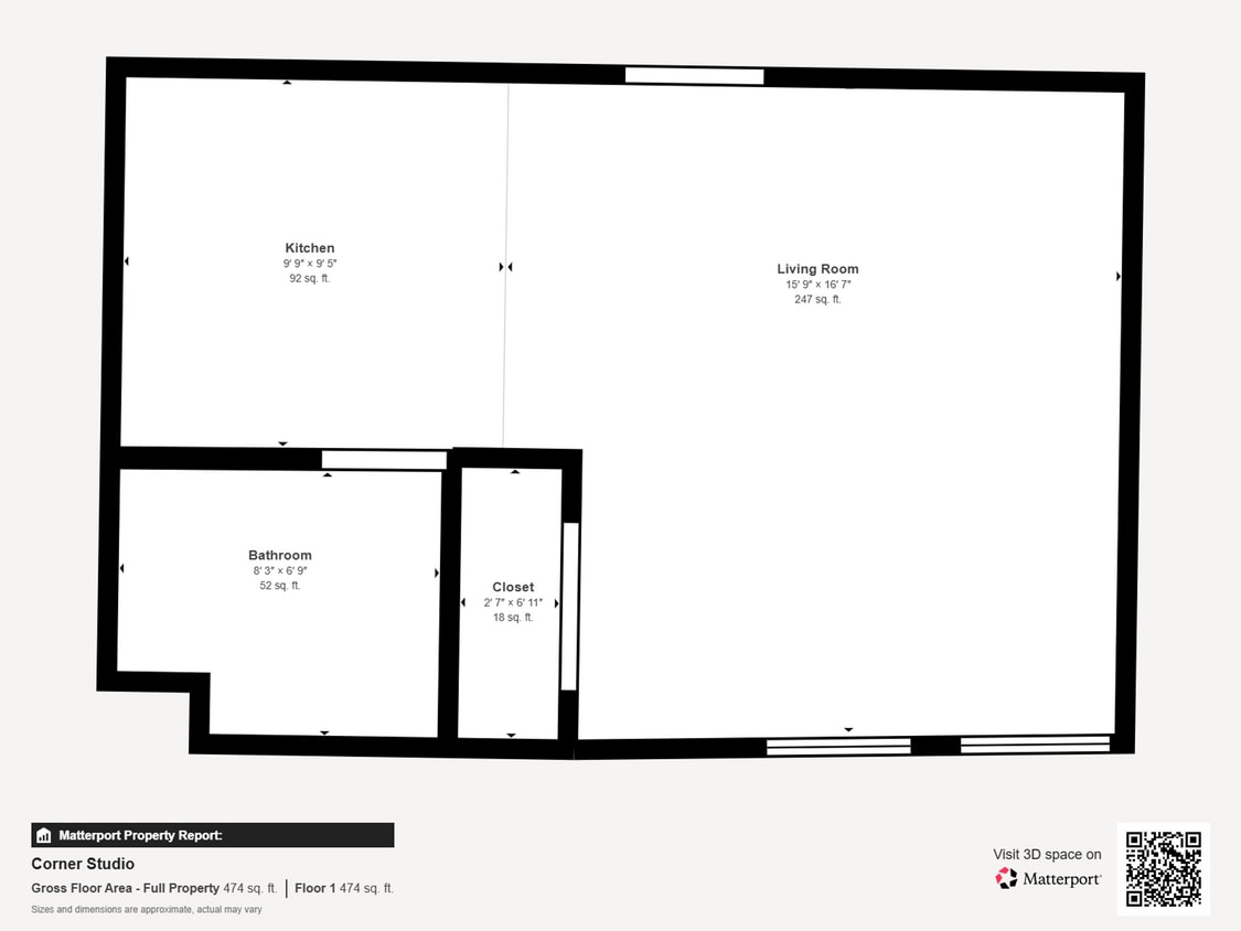 Floor Plan - S3 - Corner Studio