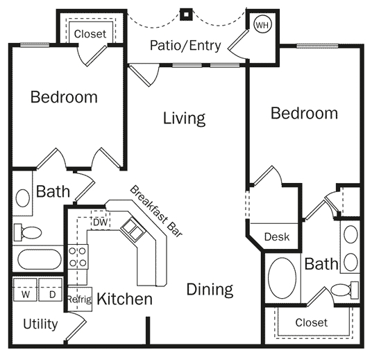 Floor Plan - 2DD-CAMPAGNE