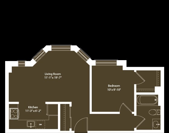 1BR/1BA - dlp1b11