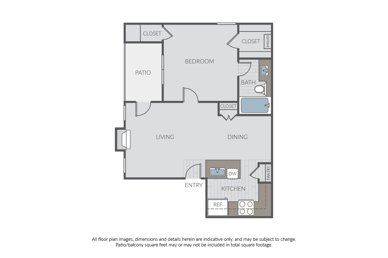Plan 1C (1 Bed, 1 Bath) - Plan 1C