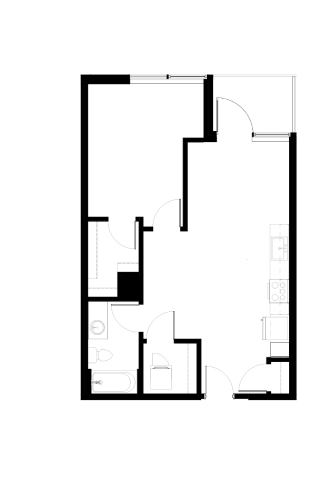 Floor Plan - 1x1 C MFTE