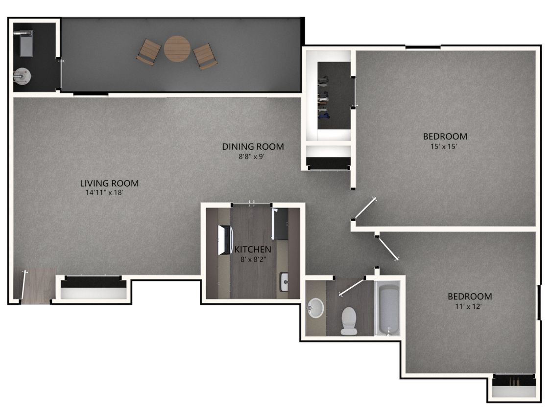 Floor Plan - 2 Bedroom