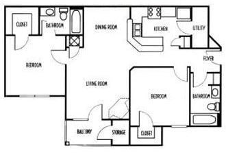 2BR/2BA - B2
