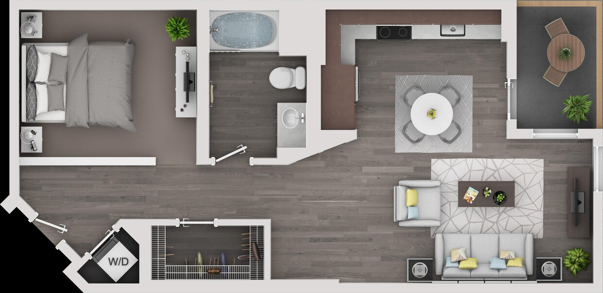 Floor Plan - 1/1 Long