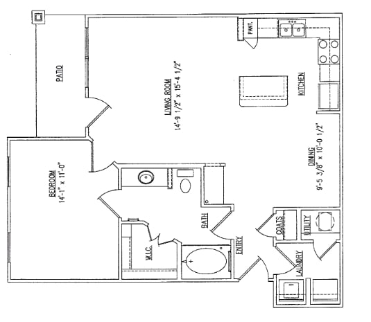 1BR/1BA - Jamestown