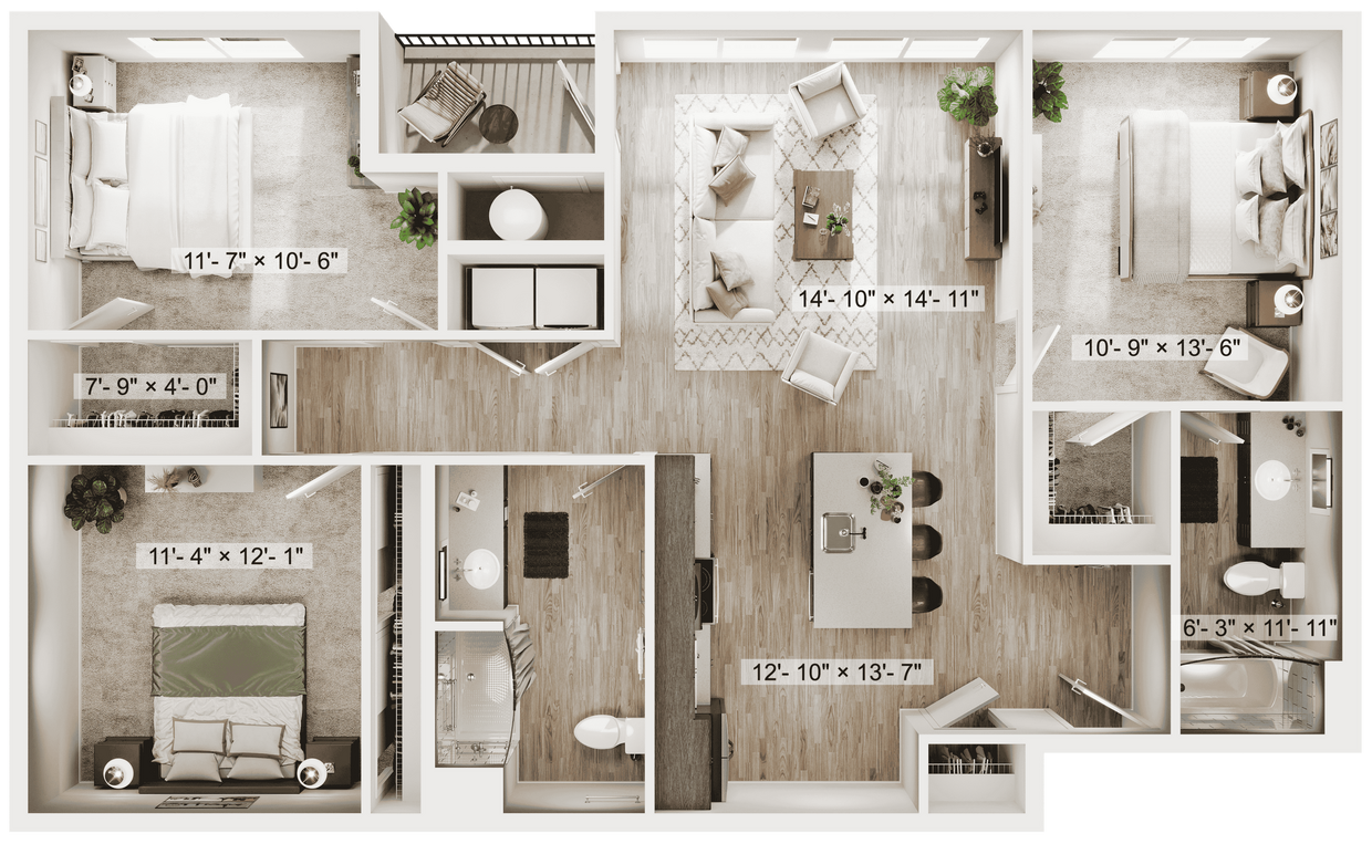 3BR/2BA - C2 - 3BR/2BA - C2