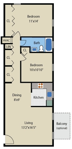Two Bedroom - Two Bedroom